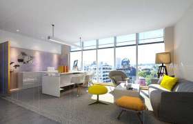 合肥金融辦公室裝修之路歌大廈設(shè)計(jì)效果圖分享